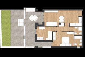 Bilocale a Novoli con giardino