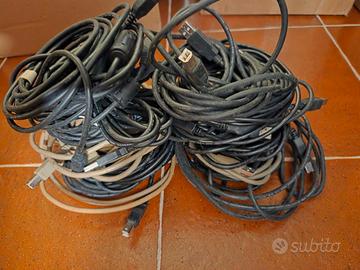 Cavi USB classici stock 20 pezzi lunghezze varie