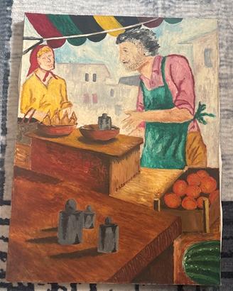 Quandro tiponto a mano anni 70