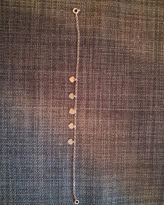 Braccialetto Cuoricini Argento 925