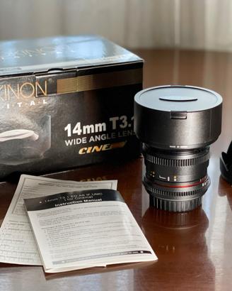 Rokinon 14mm T3.1 VDSLR Cine (Canon EF)