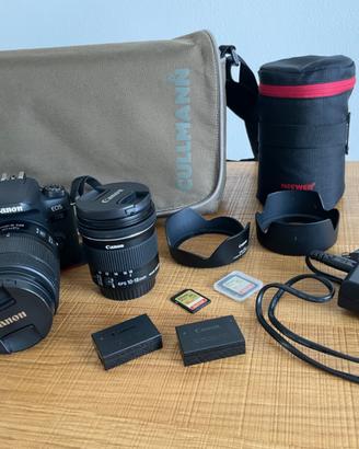 Canon EOS 77D completa di accessori