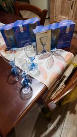 Calici in vetro soffiato