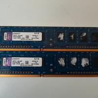 2X RAM KINGSTON KVR 2GB