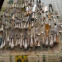 Set di posate placcati argento 92 pezzi