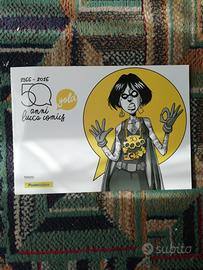 folder filatelico 50 anni lucca comics 