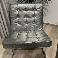 Poltrona Argento in stile "Barcellona"