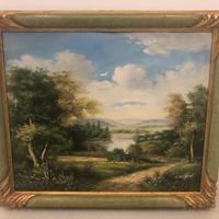 Quadro olio su tela con cornice XX sec