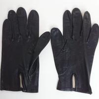 Guanti neri in pelle da donna in perfetto stato