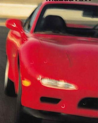 Depliant Originale in Italiano Mazda RX-7 Wankel