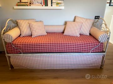Divano letto in ferro battuto 200x82