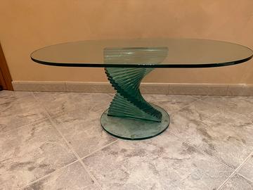 Tavolino da salotto  in cristallo