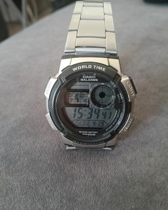 Casio world time acciaio