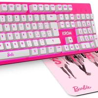 KROM BARBIE KANDY - Tastiera a Membrana LED Bianca