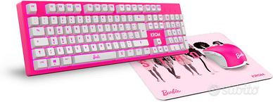 KROM BARBIE KANDY - Tastiera a Membrana LED Bianca