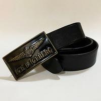 ICEBERG Cintura Pelle Placca Logo Made in Italy