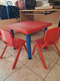 Tavolino bambini + sedie