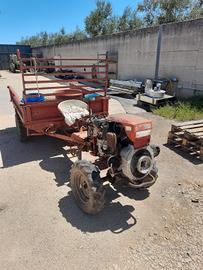 Motozappa trazionata 4x4 con carrello ribaltabile