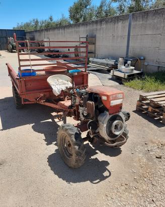 Motozappa trazionata 4x4 con carrello ribaltabile