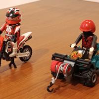 Playmobil motociclista e quad