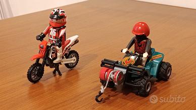 Playmobil motociclista e quad