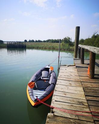 Canoa gonfiabile decathlon 3 posti
