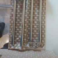 porta asciugamani Inda cromati doppio snodo