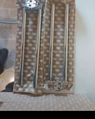 porta asciugamani Inda cromati doppio snodo
