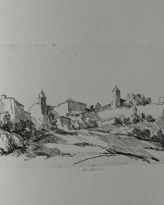 Acquaforte prova d'artista di Livio Meconi