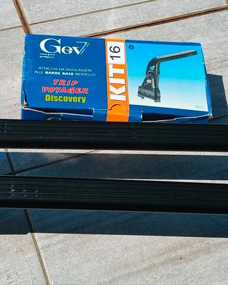 Barre portatutto auto  + kit montaggio marca Gev