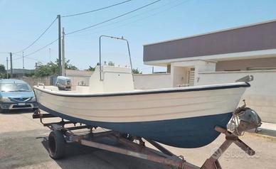 Barca motore e carrello non omologato