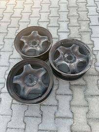 3 cerchi in ferro 15 originali fiat panda 3° serie