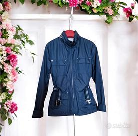 Giacca blu con cintura