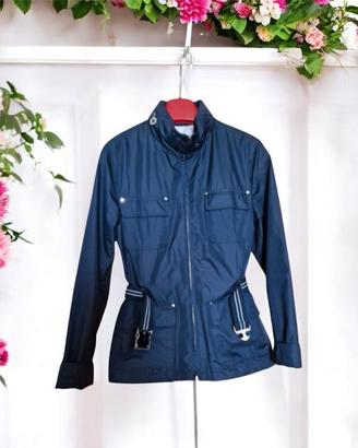 Giacca blu con cintura