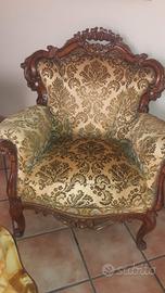 salotto con tavolino anni 70