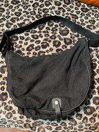 Borsa Borbonese nera mezzaluna