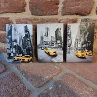 stampe su tela taxi giallo/quadro ad olio