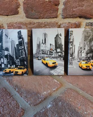 stampe su tela taxi giallo/quadro ad olio