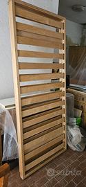 Reti doghe in legno con telaio in legno