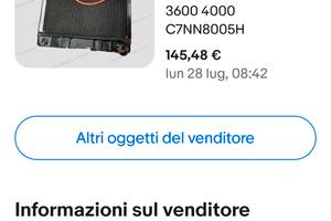 radiatore per trattore ford