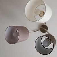 lampadario paralume in tessuto 