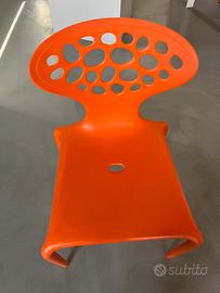 4 sedie MOROSO supernatural arancio