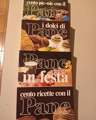 N.4 Libri Cento ricette con il pane + 1 libro