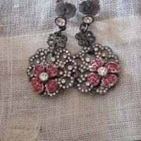 Orecchini Sodini fiore rosso