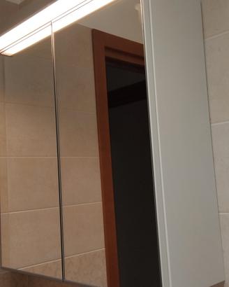 specchio contenitore +luce led