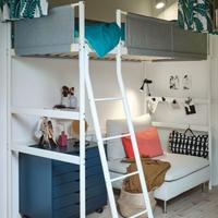 Letto a soppalco con casetta