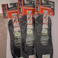 salvapiede in filo di Scozia nero 9 paia 