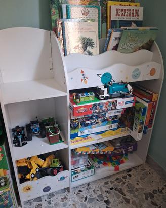 Mobile portagiochi e libri per bambini