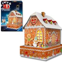 Puzzle 3d Casetta Di Pan Di Zenzero Night Edition