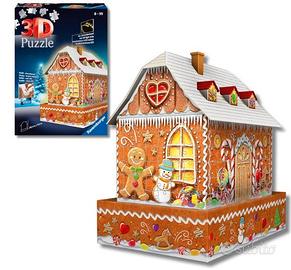 Puzzle 3d Casetta Di Pan Di Zenzero Night Edition